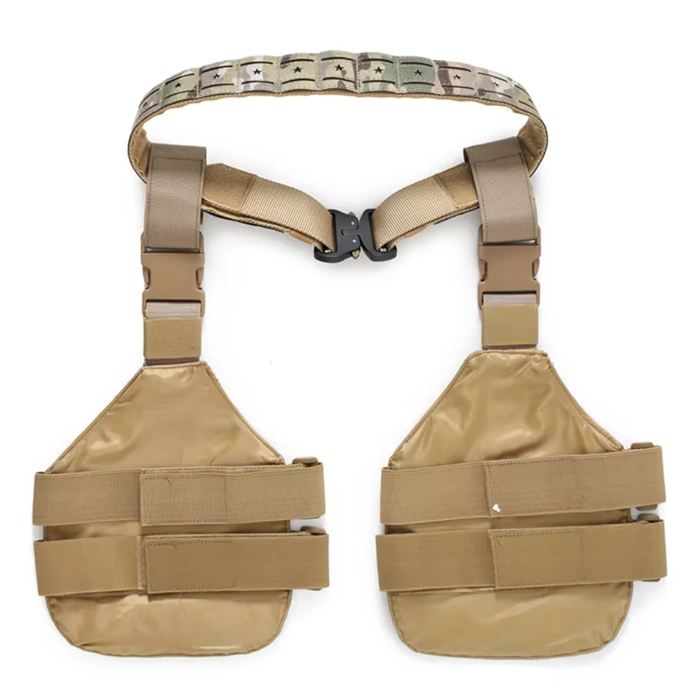 Chaleco táctico con protector de piernas sistema MOLLE - imagen 4