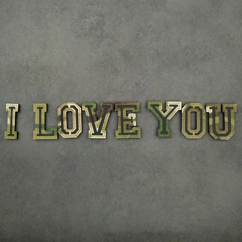 Letras láser camuflaje
