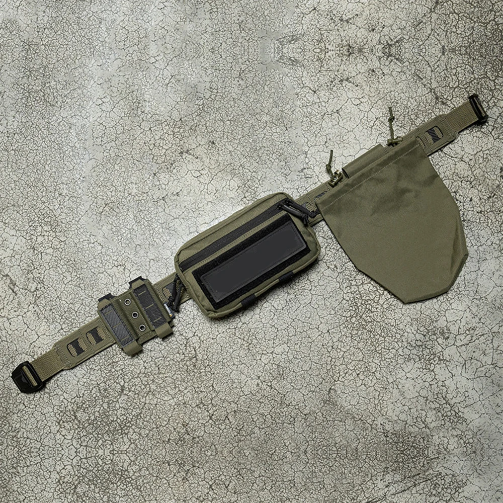 Cinturón táctico MOLLE Airsoft desmontable con bolsos porta-cargadores - imagen 4