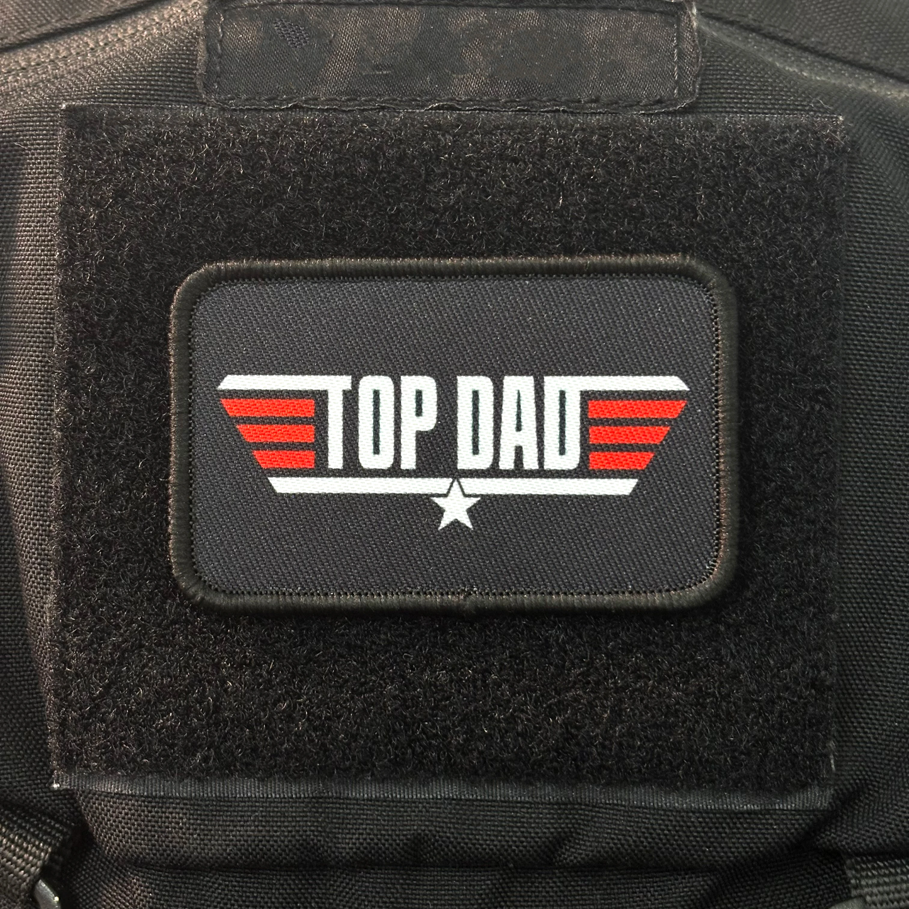 Parche bordado con velcro Mejor Papá, para mochila chaqueta y sombrero - imagen 4