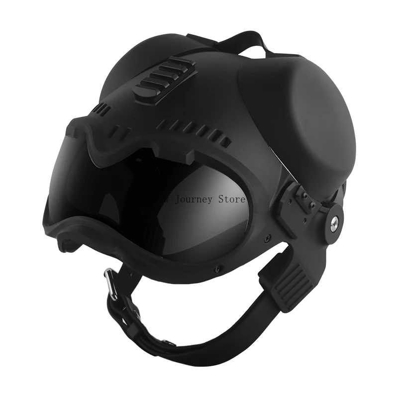 Casco táctico K9 para perros con riel Picatinny y gafas - imagen 3
