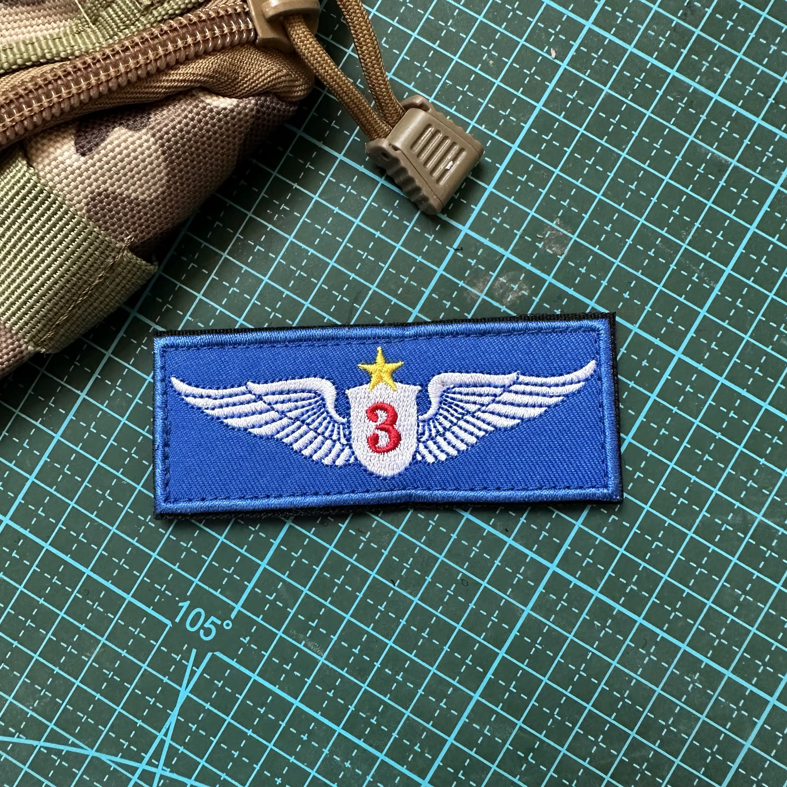 Parches bordados de pilotos de aviacion - insignias tacticas para ropa - imagen 2