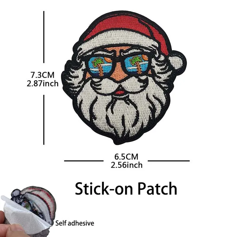Parche bordado táctico Muy Nice Papá Noel para ropa y mochila
