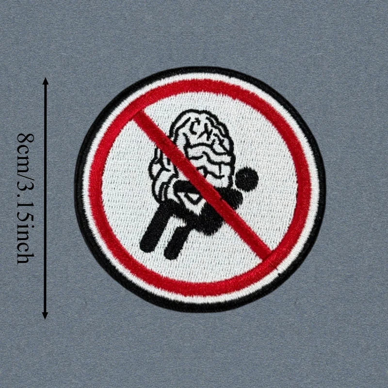 Parche táctico bordado con velcro Actividad Cerebral Prohibida - imagen 5