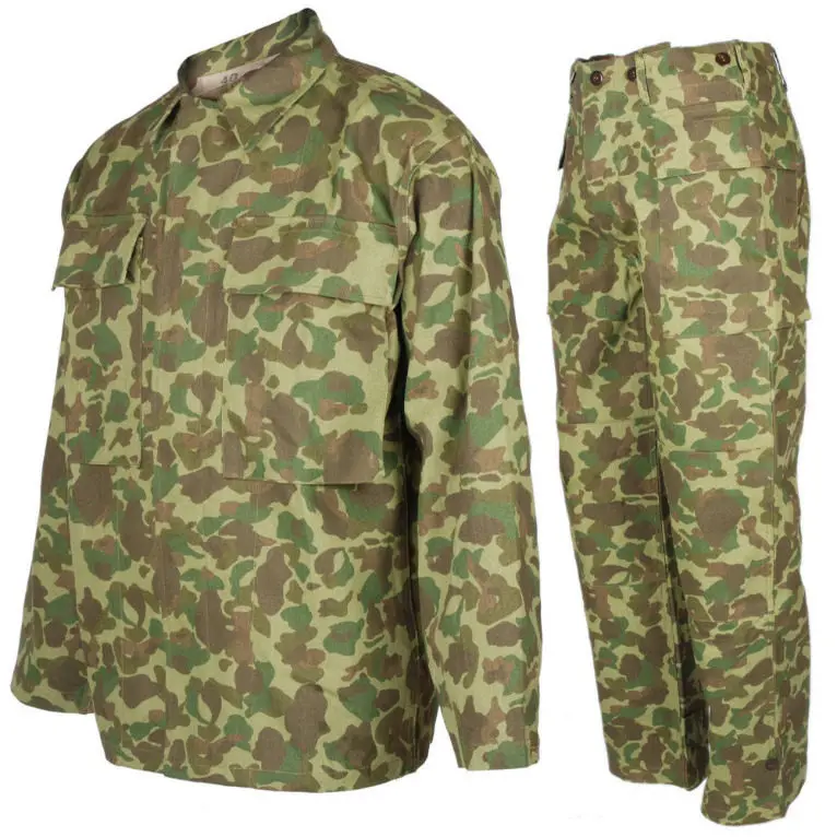 Uniforme militar P42 HBT camuflaje Pacífico para recreación histórica - imagen 5