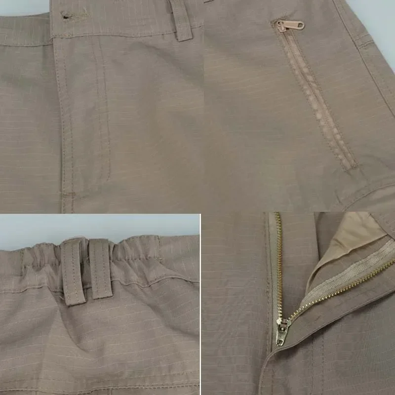 Pantalones cargo tácticos verano impermeables secado rápido hombre - imagen 4