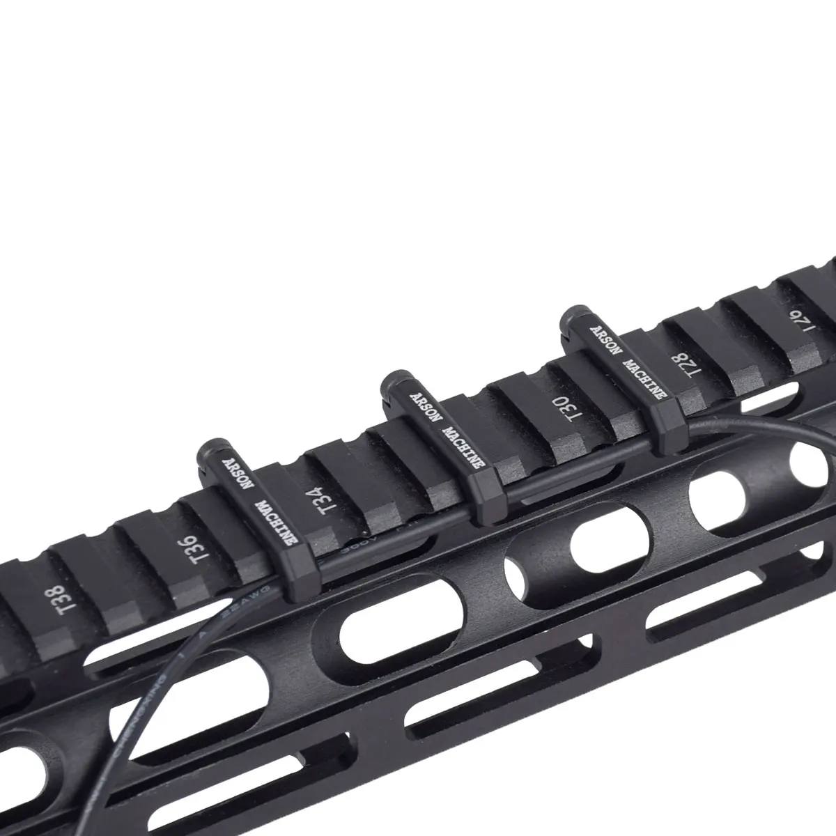 Guía de cables táctico M-LOK para rail Picatinny y guardamanos - imagen 2