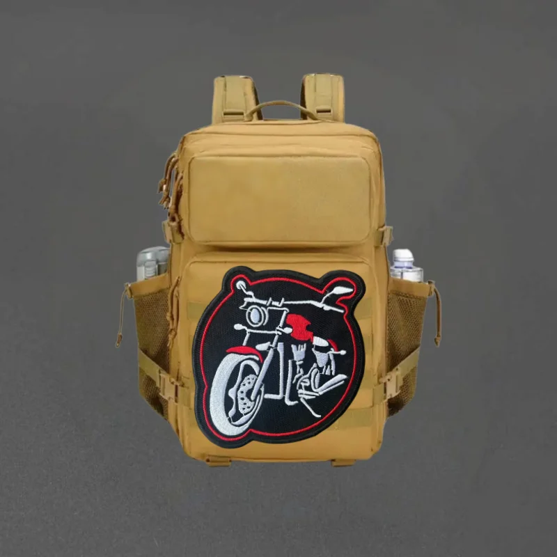 Parche bordado motociclista táctico gancho y bucle para mochila