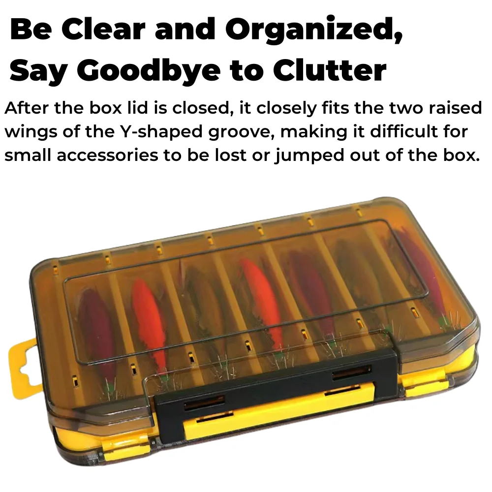 Caja de aparejos de pesca impermeable doble cara – estuche cebos portátil - imagen 5