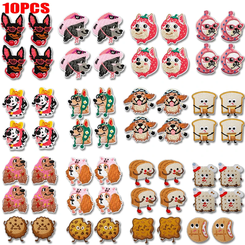 Parche bordado termoadhesivo corgi y beagle para ropa manualidades - imagen 4