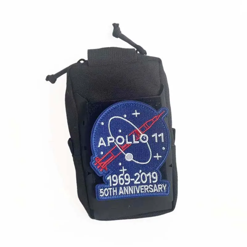 Parche bordado táctico Apollo con astronauta y emblemas espaciales - imagen 3