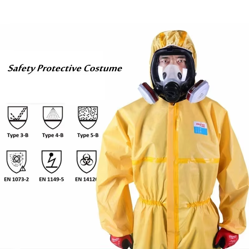 Bata protección resistencia química detalle