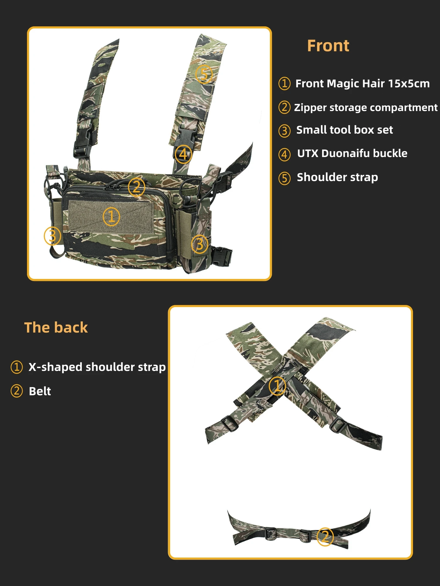 Detalle del conjunto para uso outdoors