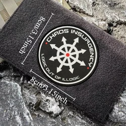 Parche táctico SCP Chaos Rebels – Moral militar impreso gancho y bucle