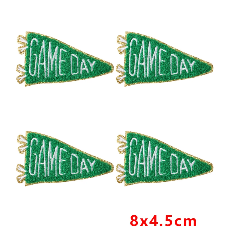 Parches termoadhesivos corazón llama y bandera – bordados ropa