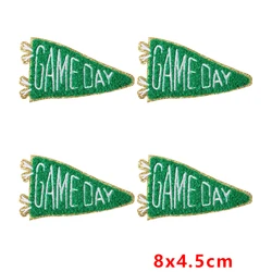 Parches termoadhesivos corazón llama y bandera – bordados ropa