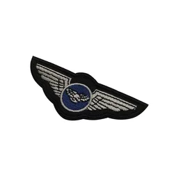 Chaqueta de vuelo estrella blanca bordada en pecho con gancho y bucle