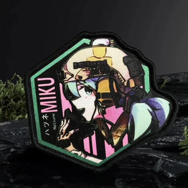 Parche táctico velcro Chica Anime para equipar - imagen 2