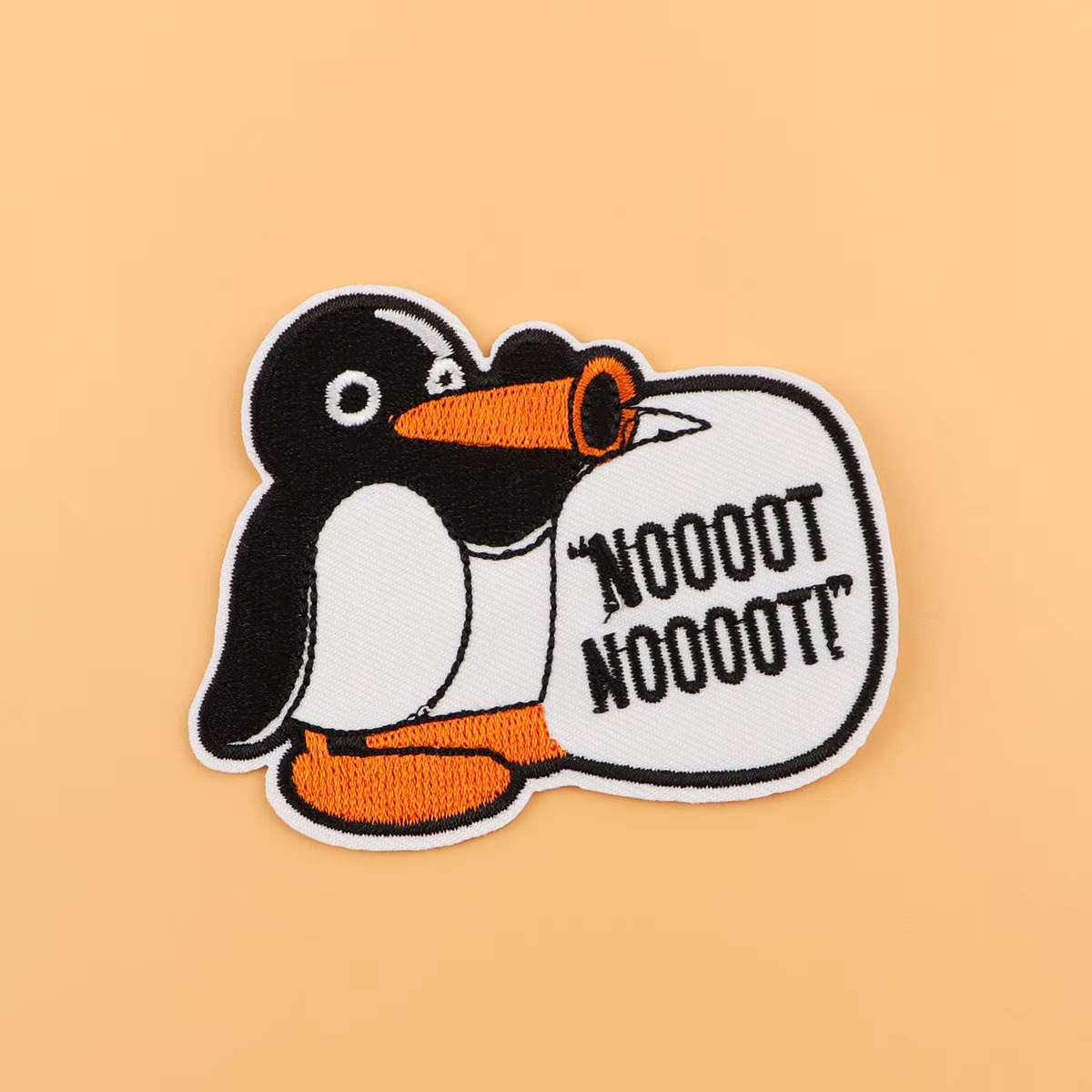 Parche bordado termoadhesivo pingüino para planchar en ropa - imagen 5