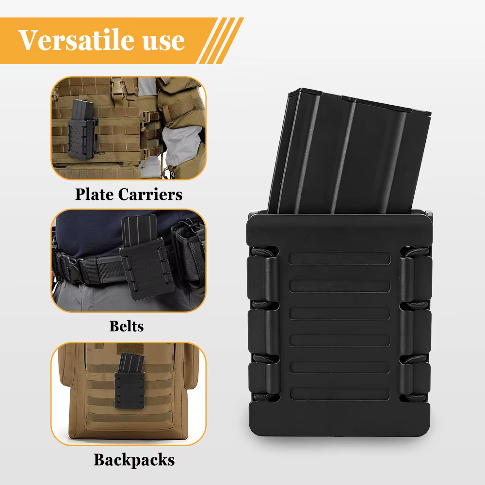 Funda porta cargador táctico MOLLE ripstop con clip giratorio - imagen 2