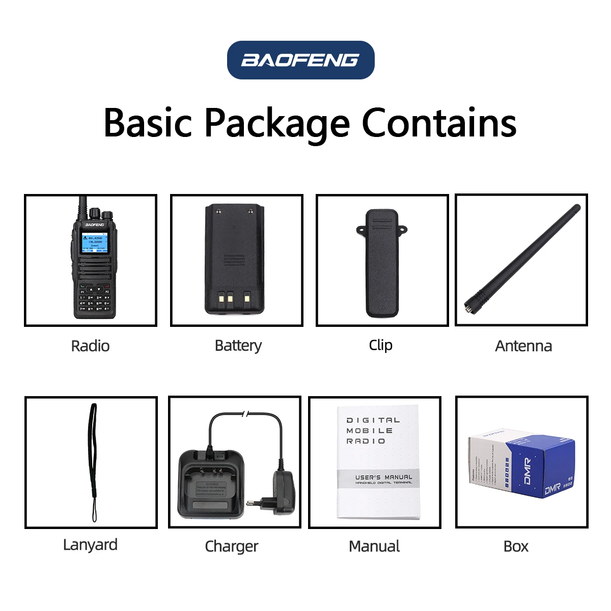 Baofeng DM-1701 walkie talkie DMR modo dual analógico radioaficionado - imagen 5