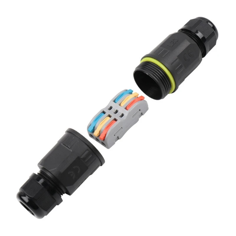 Conector impermeable de gran corriente para cableado exterior