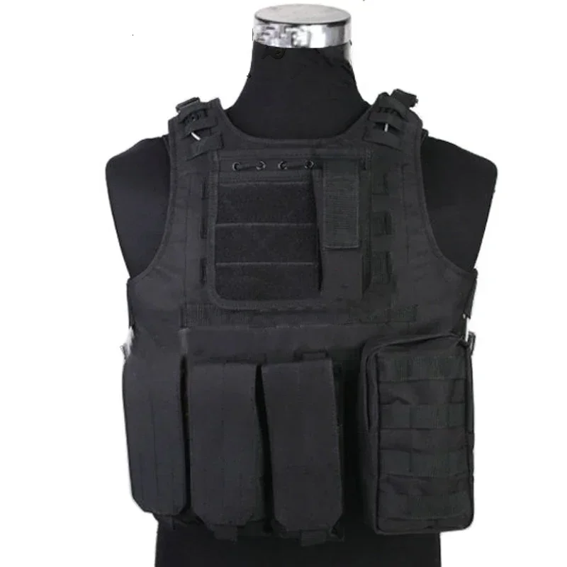 SINAIRSOFT Chaleco táctico MOLLE de nailon anfibio para tiro y caza - imagen 5