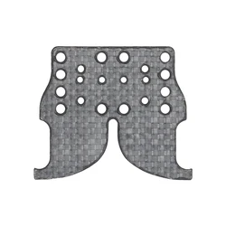 Soporte PTT táctico con placa de fibra de carbono y retención elástica