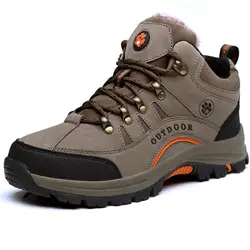 HIKEUP Botines impermeables de cuero genuino senderismo transpirable