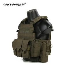 Emersongear portaplacas táctico LBT con bolsas MOLLE de nylon