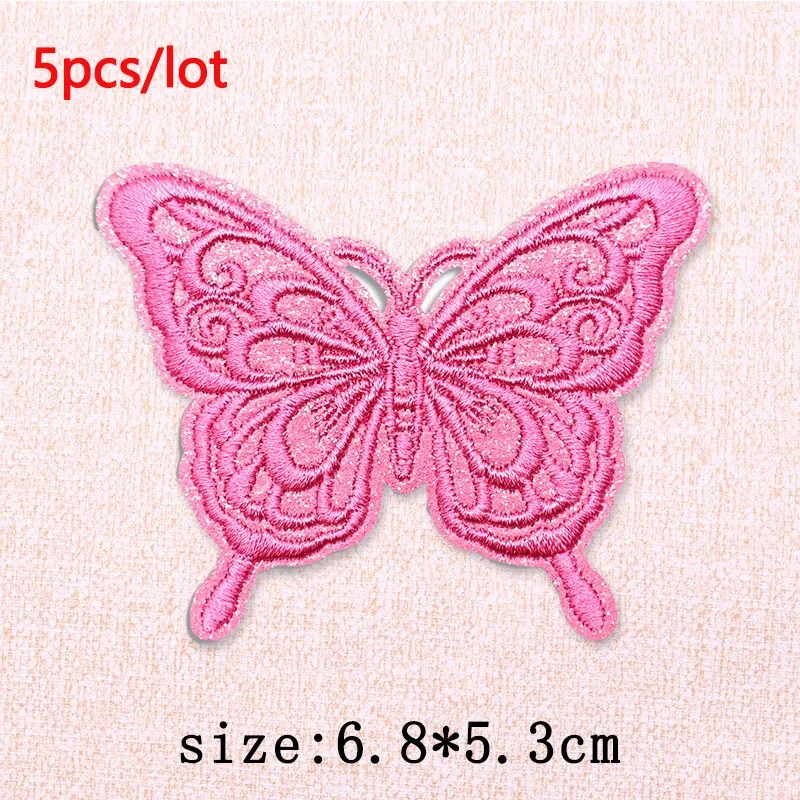 Detalle del parche tipo lazo mariposa
