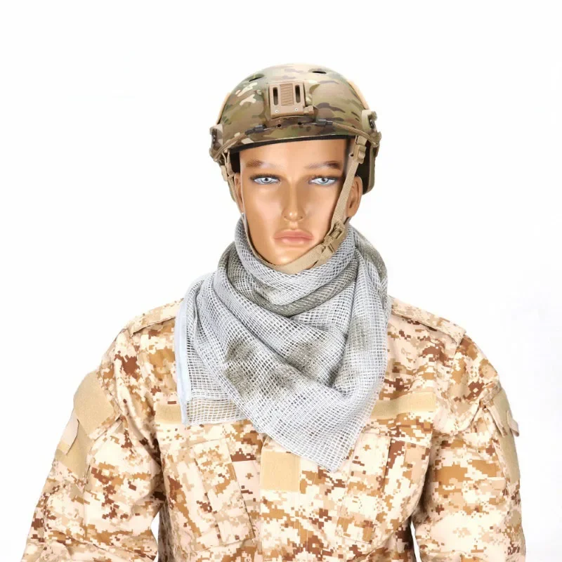 Bufanda táctica camuflaje con malla transpirable y velo facial - imagen 2