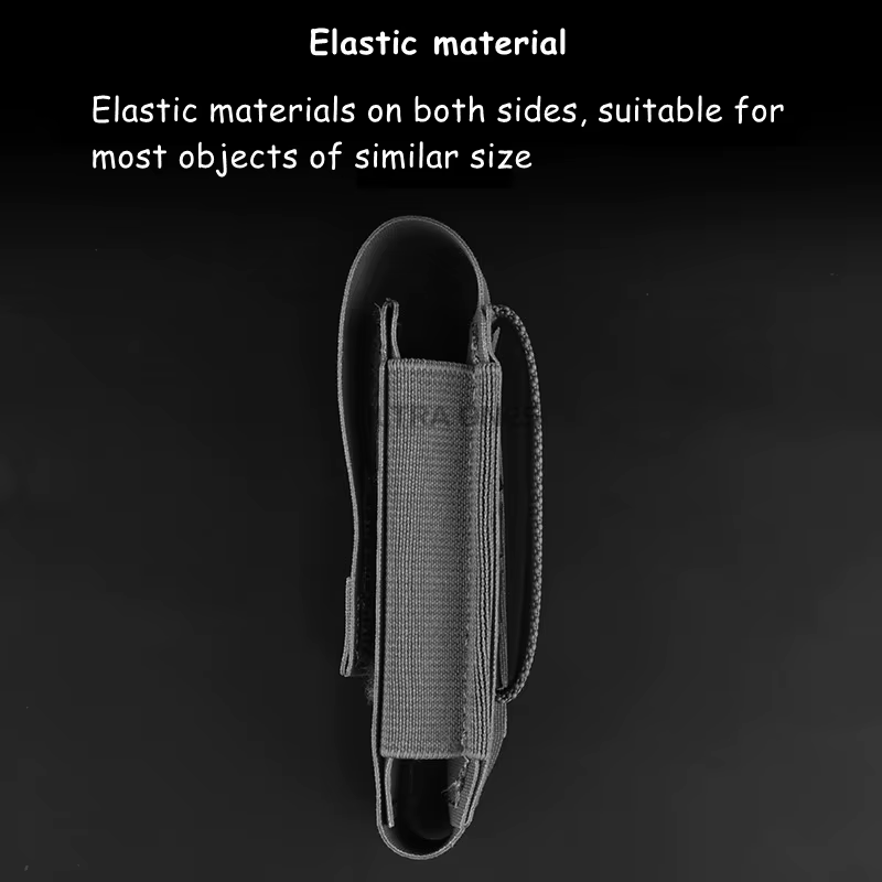 Bolsa táctica MOLLE multiusos elástico porta cargadores linterna - imagen 5
