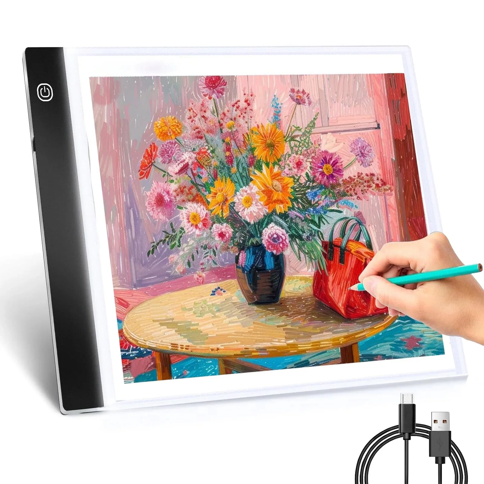 Tablero dibujo LED A4 regulable – Pizarra luminosa infantil - imagen 5
