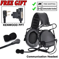 Auriculares tácticos PTT para comunicaciones ARC y casco