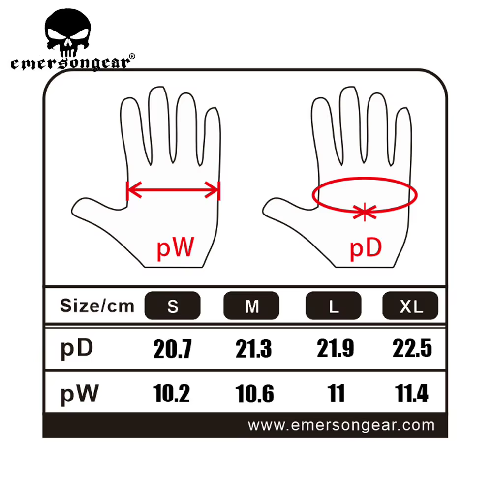 Emersongear Guantes Tácticos Transpirables con Pantalla Táctil - imagen 5