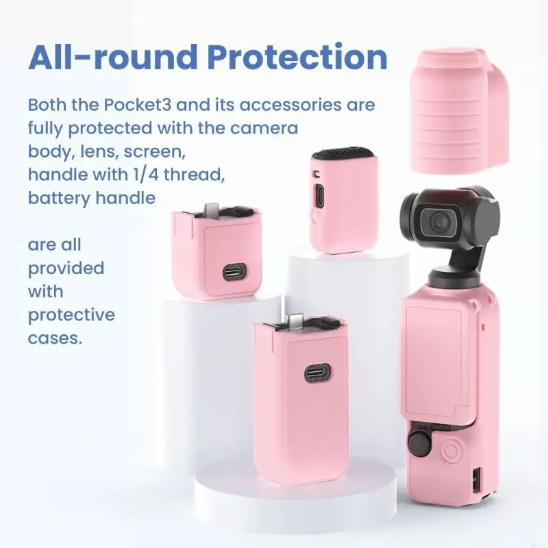 Caja silicona protectora cámara estabilizador – Funda a prueba golpes tipo bolsillo - imagen 2