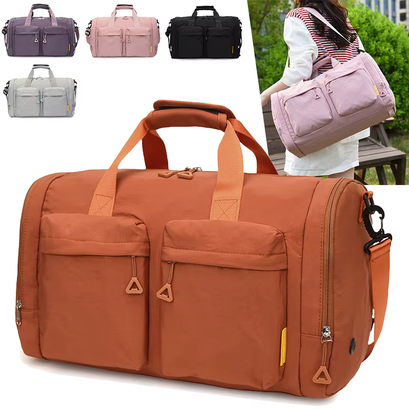 Bolsa deportiva lona con compartimento zapatos – Outdoor y gimnasio - imagen 4