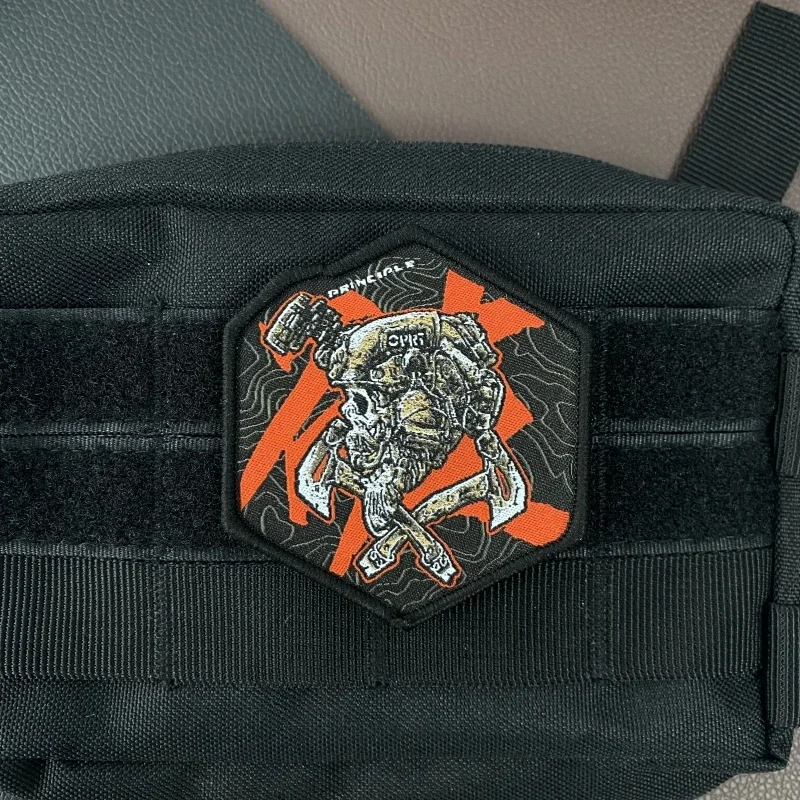 Parche velcro casco combate con insignia moral bordado táctico - imagen 3