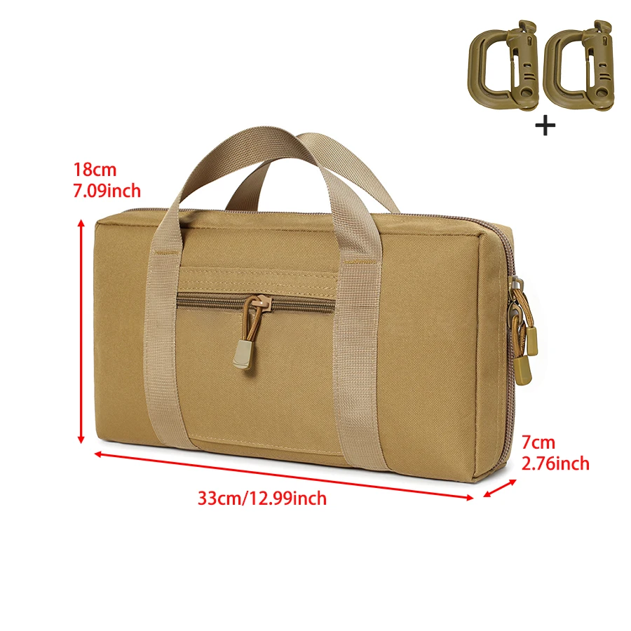 Bolso táctico multiusos exterior con doble cremallera y asa portátil - imagen 4
