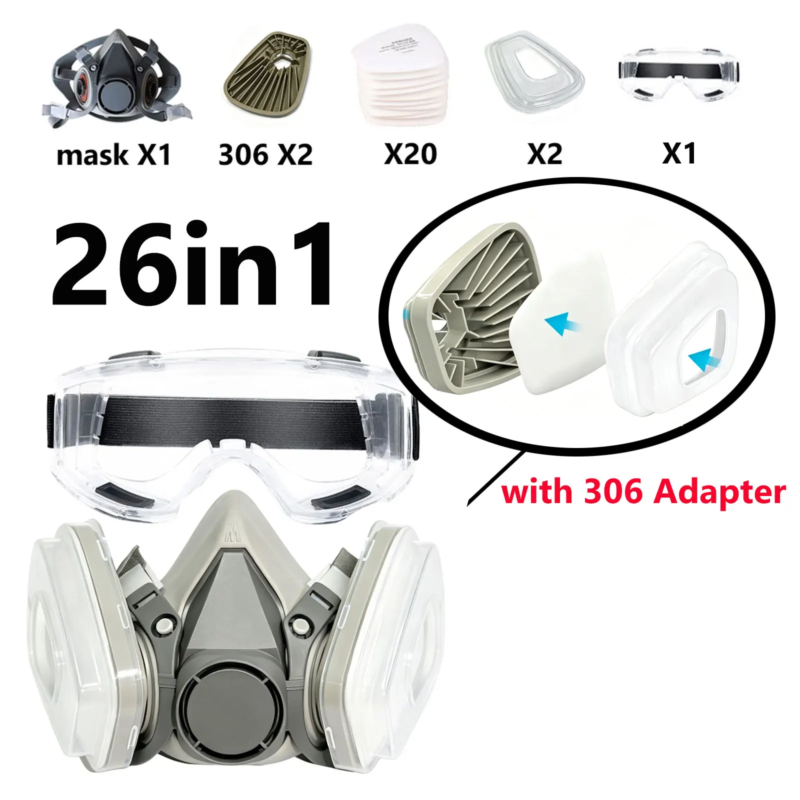 Detalle del adaptador de filtro 306