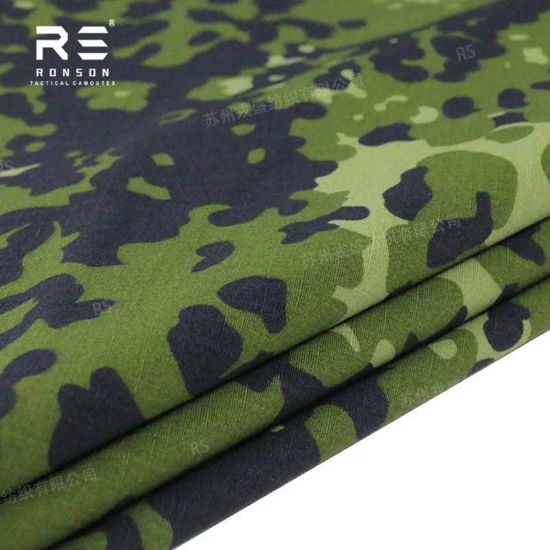 Tela de camuflaje danés M84: algodón con rejilla NYCO impermeable - imagen 3