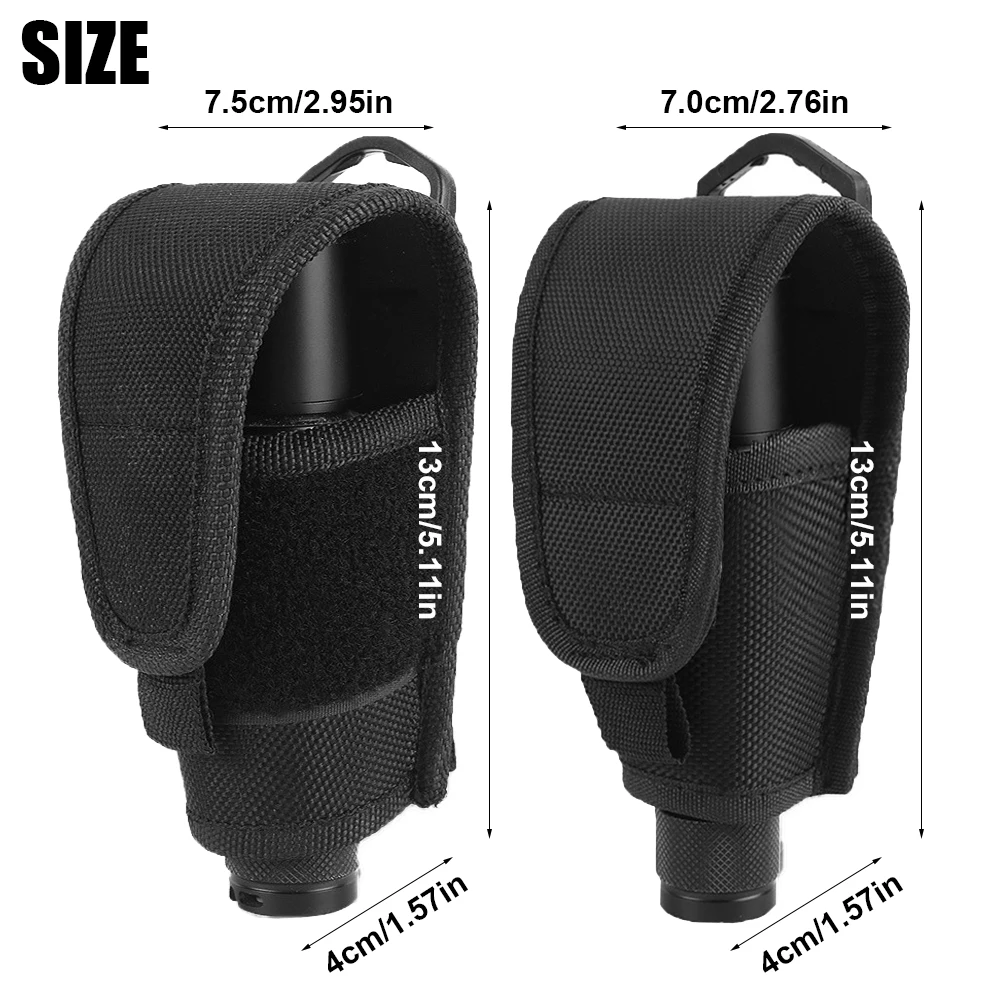 Funda MOLLE para linterna táctica nailon riñonera caza camping - imagen 5