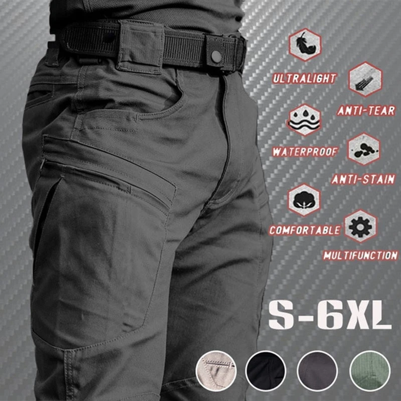 Pantalones cargo tácticos impermeables – Secado rápido