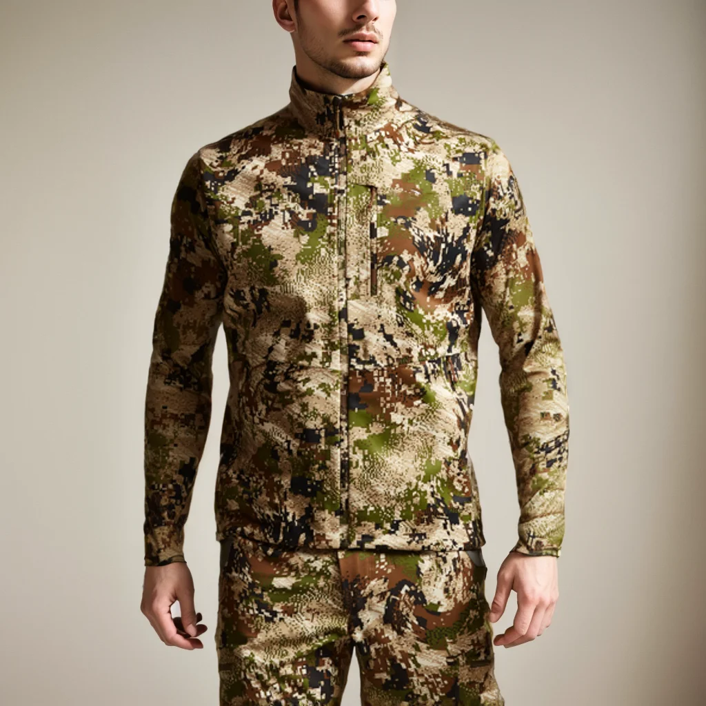 Chaleco táctico de caza camuflaje impermeable cortaviento hombre