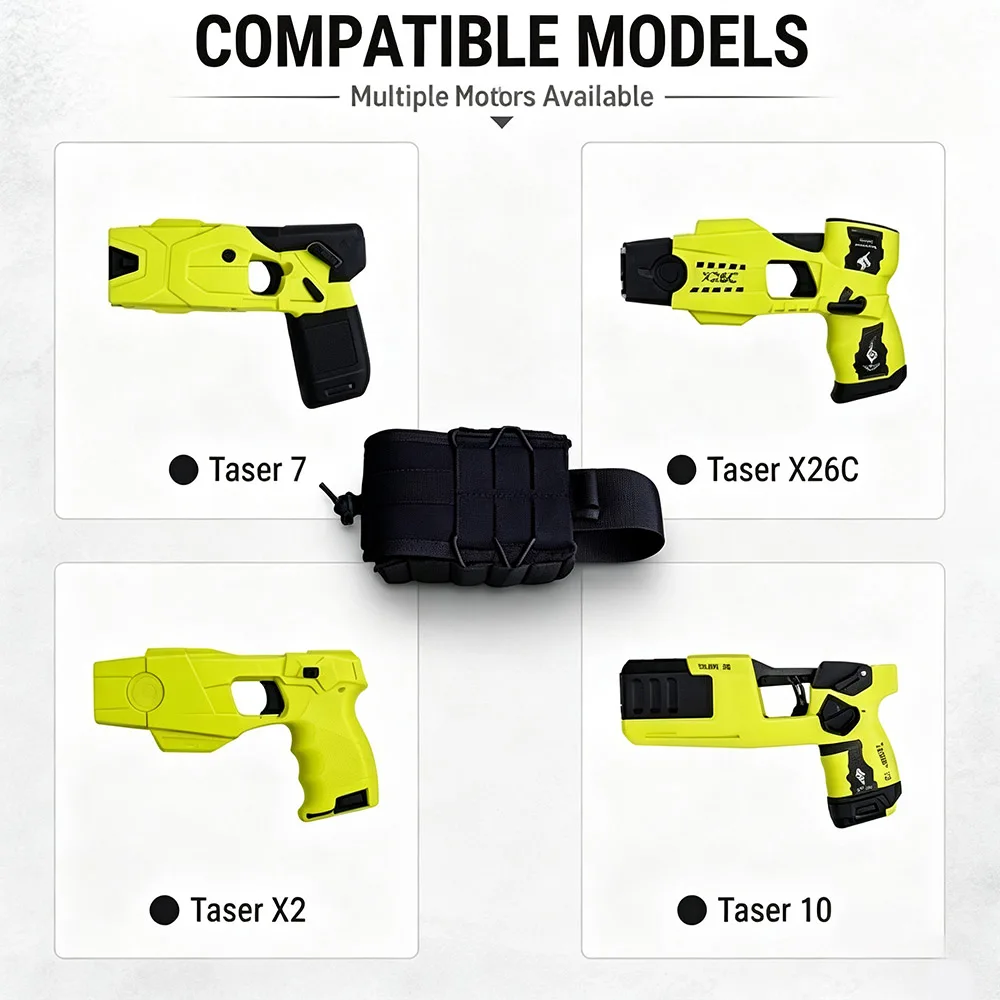 Funda táctica para táser de extracción rápida con clip para cinturón - imagen 2