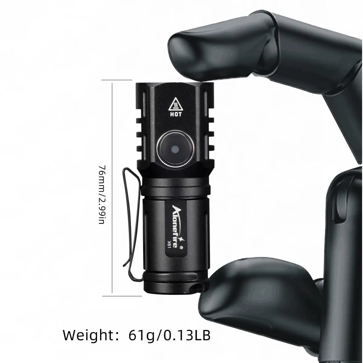 Mini linterna LED recargable USB-C imantada para camping - imagen 2