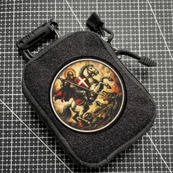 Parche táctico San Jorge con velcro gancho y bucle para mochila