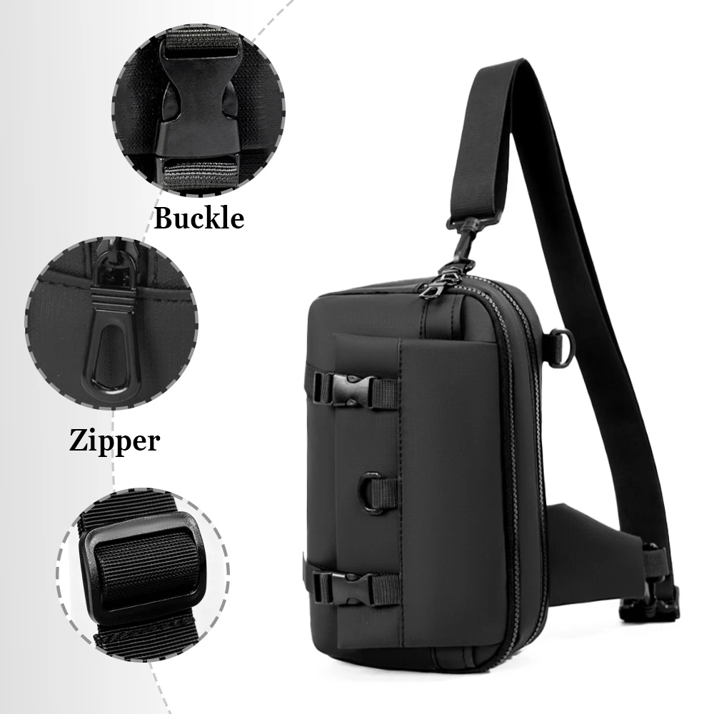 Pouch táctico cruzado para transporte oculto de pistola, aire libre
