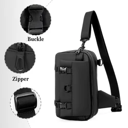 Pouch táctico cruzado para transporte oculto de pistola, aire libre
